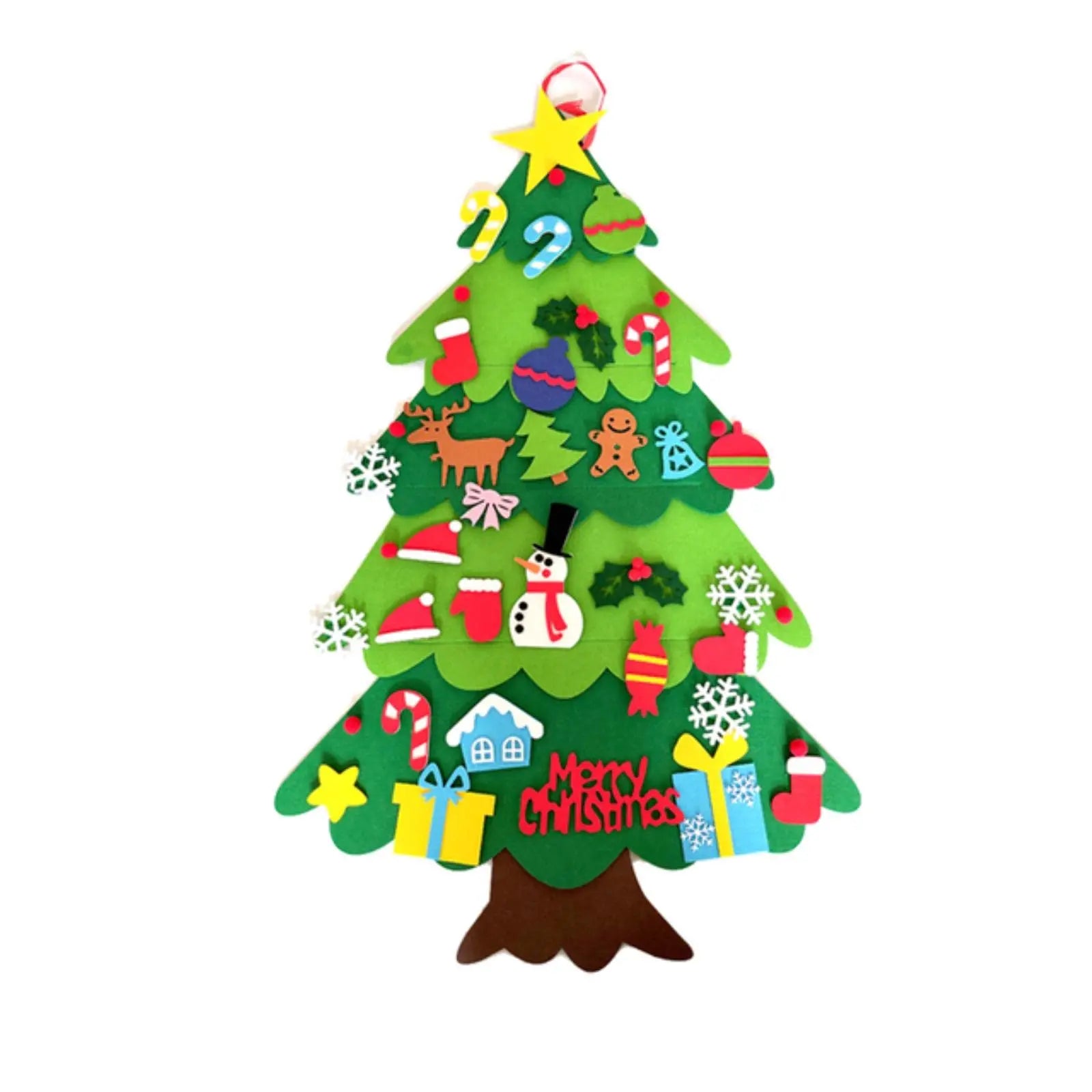 Árbol Navidad fieltro (32pcs) Almacen