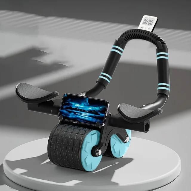 Rodillo abdominal con apoyabrazos, cronometro y alfombrilla para rodillas Almacen