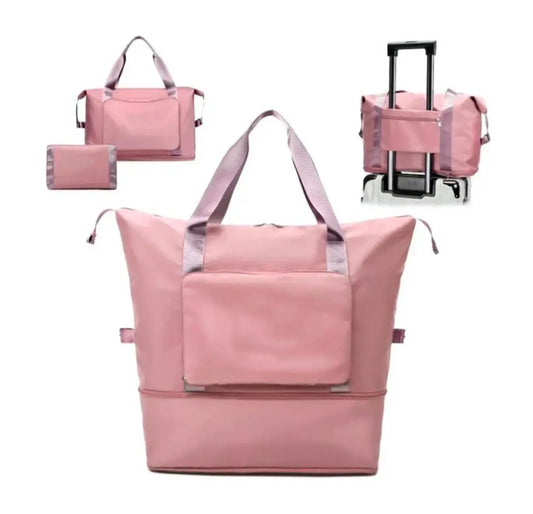 Bolso Totebag Plegable color Rosa Almacen